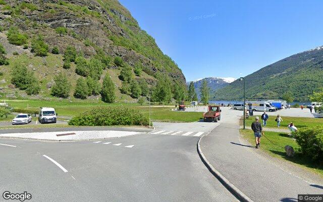 Flåm – sandvolleyballbane i Aurland